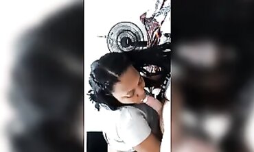Hispanica Lola Gets Surprised With A Morning Creampie From The Black Next Door