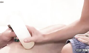 Dark-Haired Bombshell Evelyn Stone Gets Her Body Massaged And Fucked