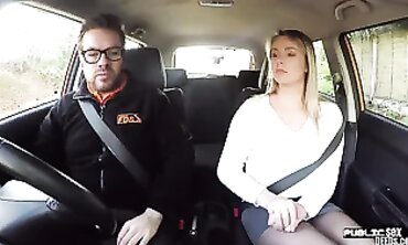 Step-Brother's Hot Blonde Sister Rides Train Into Vehicle For A Wild Fuck