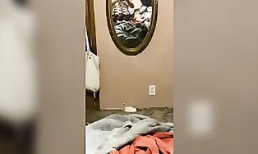 Fit Guy Jacks-Off While Watching His Girlfriend Give Blowjob And Ride Dick In POV