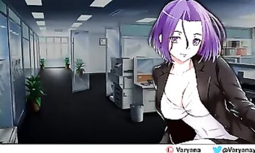 Busty Blonde Secretary Seduces Her Older Hotshot CEO in Office