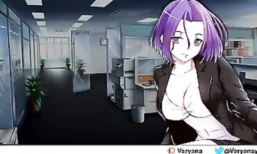 Busty Blonde Secretary Seduces Her Older Hotshot CEO in Office