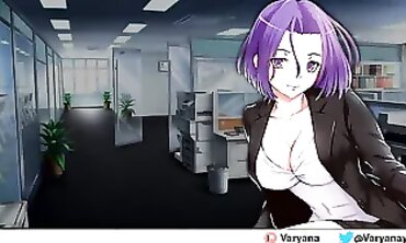 Busty Blonde Secretary Seduces Her Older Hotshot CEO in Office