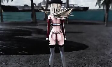 MMD - Sexual Fantasy Landscape with Hot Anime Girls