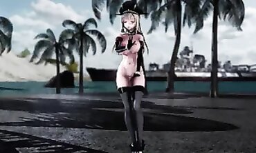 MMD - Sexual Fantasy Landscape with Hot Anime Girls