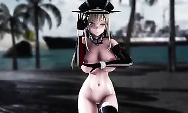 MMD - Sexual Fantasy Landscape with Hot Anime Girls