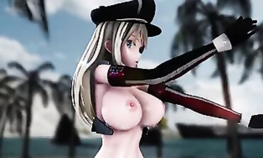 MMD - Sexual Fantasy Landscape with Hot Anime Girls
