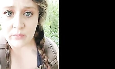 Plus Size Babe Loves Outdoor Adventures - Fitness Guru Plays with Food