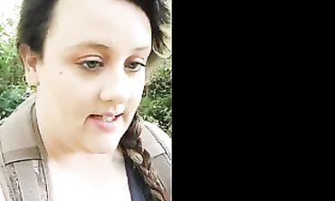 Plus Size Babe Loves Outdoor Adventures - Fitness Guru Plays with Food