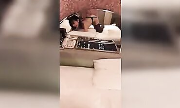 Chinese Amateur Riding Expert In Black Lingerie - Part II