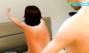 SIM's 4 - Old Mommy Gets A Surprise Visit From Her Son In Law And Fucks Him Hard