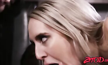 Multicultural Threesome - Big Black Dick Triple Penetration with Blonde Babe