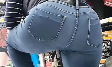 Grandma's Mature Ass - Old Granny with Huge Butt