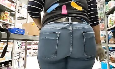 Grandma's Mature Ass - Old Granny with Huge Butt