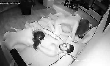 Hispanica4Ways - Latina Foursome Orgy with Shower Sex