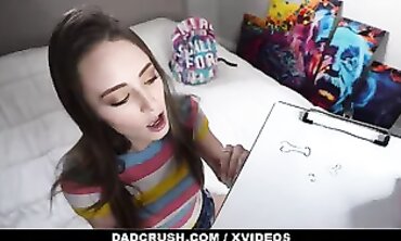 Stepdad's Hot Blonde Teenage Stepson Gets Spanked And Fucked Hard