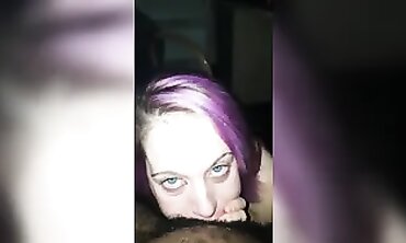 Hot Blonde MILF Gives Sloppy Deepthroat POV Facial on Big Dick