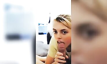 Ebony Teenage Slut Sucks Huge Black Dick in POV until She Chokes