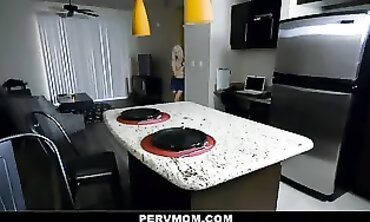 Step-Sister's First Time Anal - Sharing Long Dick with Mommy