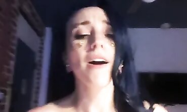 Blue-Haired Babe Gets Roughly Handled By Stepdad And Faceslapped