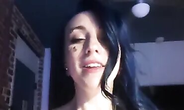 Blue-Haired Babe Gets Roughly Handled By Stepdad And Faceslapped