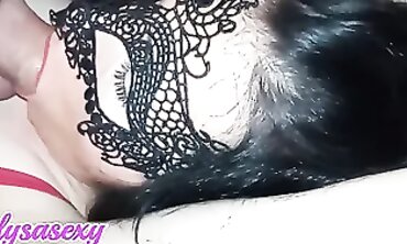 Italian Slut Facesitting Blowjob with Facial cumshot