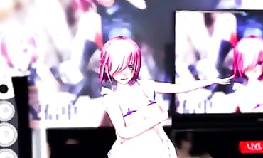 MMD Destiny Game - Sexual Fantasy Roleplay with Old Lady in Granny Costume