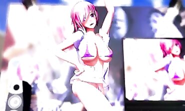 MMD Destiny Game - Sexual Fantasy Roleplay with Old Lady in Granny Costume