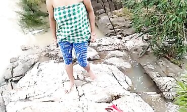 Public Beach Blowjob with Older Woman - Amateur Couple Outdoor Sex