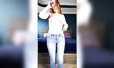 Blue Jeans Babe - Sensual Oral Sex with Erotic Roleplay & Facial
