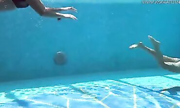 Naked Pool Party - Scene1 - Hot Blonde Babes Swimming Nude With Friends