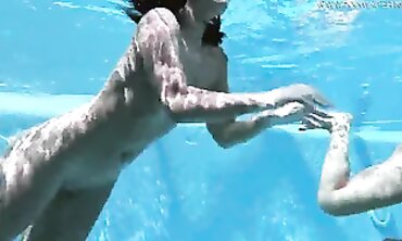Naked Pool Party - Scene1 - Hot Blonde Babes Swimming Nude With Friends