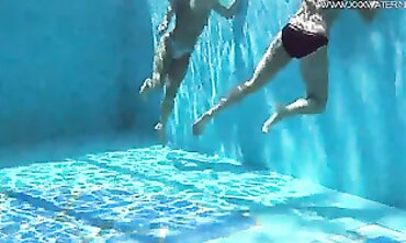 Naked Pool Party - Scene1 - Hot Blonde Babes Swimming Nude With Friends