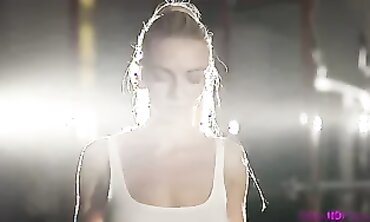 Hot & Sexy Brunette Babe Flexible Body in Erotic Dance Moves