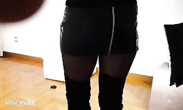 Hot Blonde Babe in High Heels Shoe Fetish - Foot Worship with Sole Licking