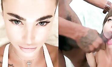 Long & Large Black Dick Fills Up White Pussy in Interracial Sex