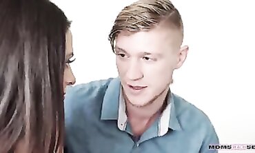 3-Way Affair With A Sexy MILF - Older Woman Teaches barely legal Couple