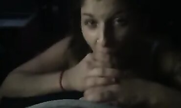 Dark-Haired Bombshell Gives Rough Blowjob with Facial Finish