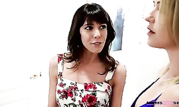 Step-Mom's Double Surprise Party! Two Hot Milfs Share Their Stepson