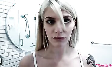 Step Sister's First Time Anal with Brother In Law in Creampie Surprise