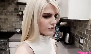Step Sister's First Time Anal with Brother In Law in Creampie Surprise