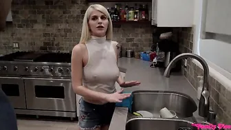 Step Sister's First Time Anal with Brother In Law in Creampie Surprise