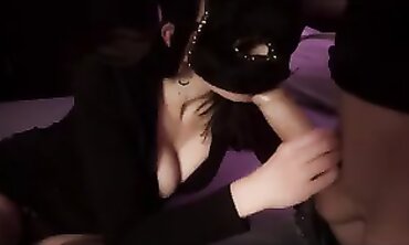Hot Babe in Heels Gives Blowjob to Huge Dick - Erotic Role Play with Steamiest Facial