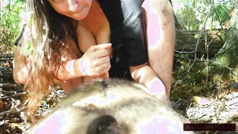 Point-Of-View Blowjob In The Woods With A Surprise Ending For Your Pleasure