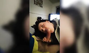 Hot Blonde MILF Gives A Sensual Oral Job For Her Husband's Business Partner