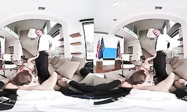 VR Bangers - Virtual Reality Sex with Hot Redhead in Creampie