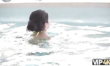 Multicultural Stepdaughter's Throat Delving Deepthroating Session