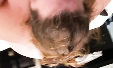 Sloppy Mouth Sluts - Gagging on Jizz in Deepthroat Blowjob