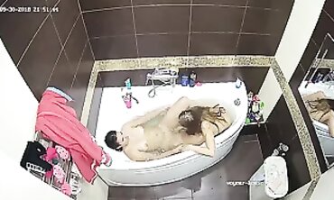Lesbian Bondage Fun - Two Hot Babes Playing with Water Bounded Up Close