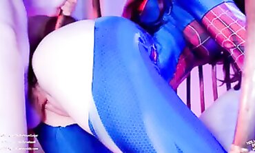 Princess Mary Jane's Erotic Roleplay with Spider-Man Cosplay - Molly Red Wolf